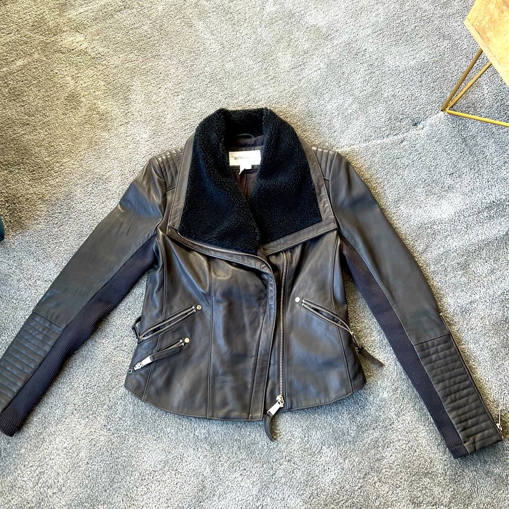 BCBGeneration // biker leather jacket